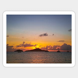 Tropical Ocean Sunset Sticker